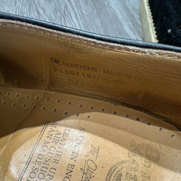 Dr Martens Vintage 1461 Made In England Black Color Mens US 11 UK 10